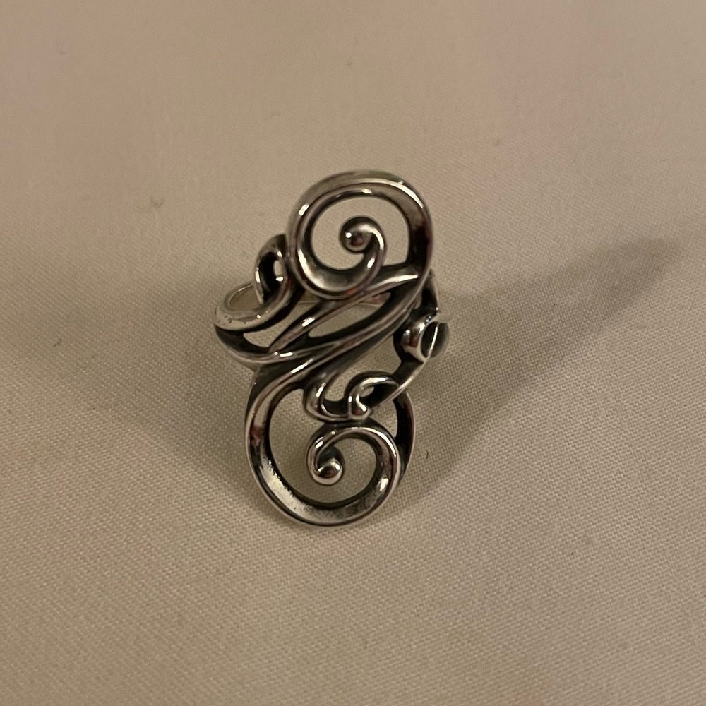 Retired James Avery Sterling Silver Electra Ring Size 7.5